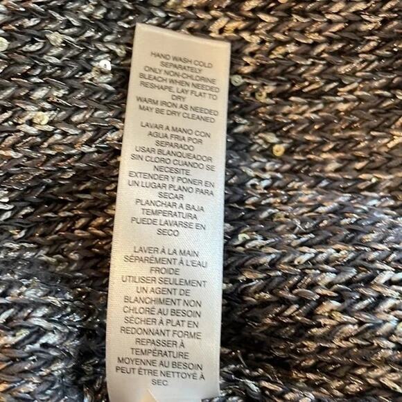 WHBM Metallic Shimmer Duster Sweater Size Small - Picture 13 of 13